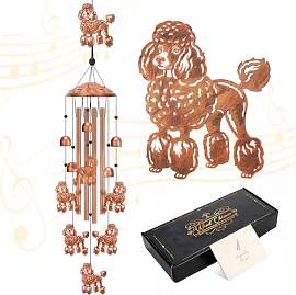 Xialvyu Metall Pudel Windspiel, Hunde Windspiel