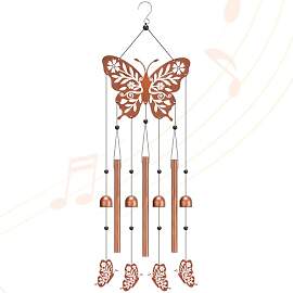 Xialvyu Metall Schmetterling Windspiel,