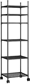XIANGLV 6 Etagen Regal, 42 x 32 x 165 cm,