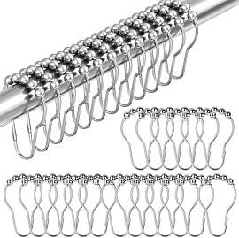 XIAOGUA 48 Stück Duschvorhang Haken