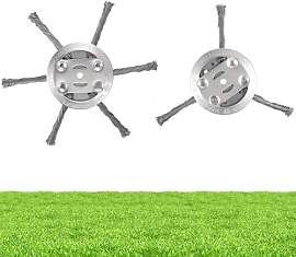 XINFAQAQ 2 Stück Stahldraht Rasentrimmer,