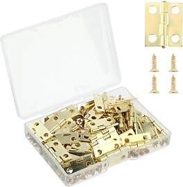 Xinjoduz 50 Stück Mini Scharniere, 16 x 18 mm