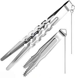 Xinzistar 2er Pack Zange Set Kohlezange Edelstahl