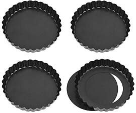 Xinzistar 4 Stück Tartelette Förmchen Mini