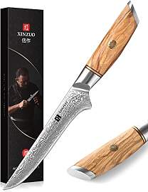 XINZUO 14.9cm Damaststahl Ausbeinmesser,