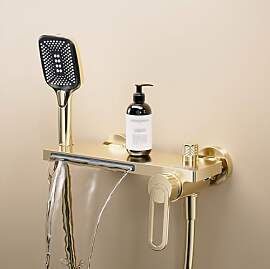 XJTNLB Wannenarmatur Wasserfall Bad Armaturen