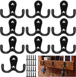 XKQYX 10 Stück Kleiderhaken Wandmontiert,