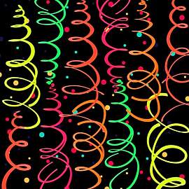 XLIUAX 20 Stück Neon Girlanden Silvester, Bunt