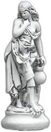 Xlmoebel Skulptur Gartenfigur Frau Fontaine aus