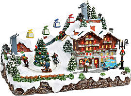 X-Mas Led-Weihnachtsfigur, Mehrfarbig, Kunststoff, 