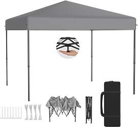 XMTECH Faltpavillon 3x3m Gartenpavillon – 3-Fach 