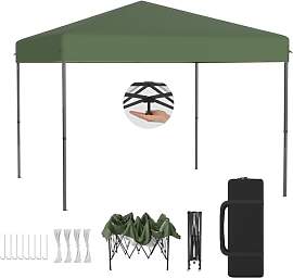 XMTECH Faltpavillon 3x3m Gartenpavillon – 3-Fach 