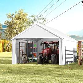 XMTECH Garagenzelt 4x6 m, Wetterfeste Auto Zelt