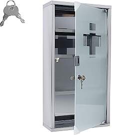 XMTECH Medizinschrank Arzneischrank abschließbar