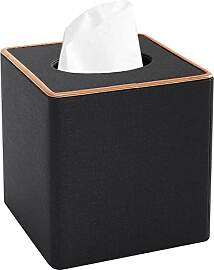 XNONE Taschentücher Box Quadratisch Schwarz