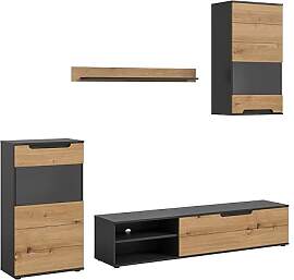 xonox.home - Wohnwand Cajak 4-TLG. Set 246x182x37