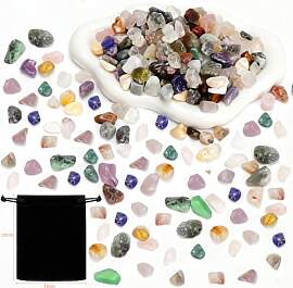 XRVRILE 500g Bunte Mini Edelsteine 9-12mm,
