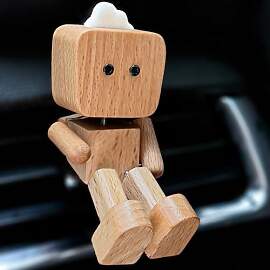 XUDUOO Schüttelmann Holz, Wackelfigur Auto