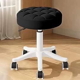 XUEGW Kleiner Hocker – Runder Rollhocker mit