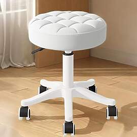 XUEGW Kleiner Hocker – Runder Rollhocker mit