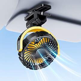 xuenair Akku-Ventilator für Auto-Sonnenschutz,