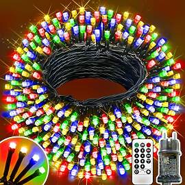 XURISEN 63M Lichterkette 500 LED Mehrfarbig