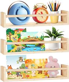 XUTUUDID Wandregal, Kinderzimmer Regal, 3-teiliges 