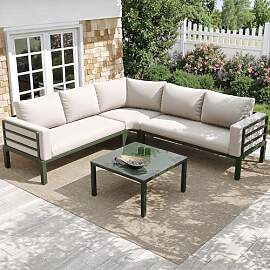 Xwiny Gartenmöbel-Set für 4-5 Personen, Lounge