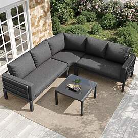 Xwiny Gartenmöbel-Set für 4-5 Personen, Lounge