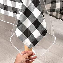 XWZO Tischdecke Transparent Wasserdicht Abwaschbar 