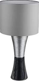 XXL Deko Tischlampe STYLE H. 80cm silber schwarz