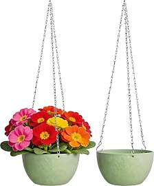 XXXFLOWER 2 Stück Hänge Blumentopf Kunststoff
