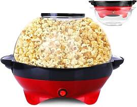 Yabano Popcornmaschine 5L für Zuhause, 800W
