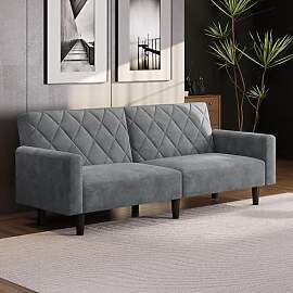 Yaheetech 2 Sitzer Sofa mit Schlaffunktion, 159cm