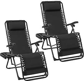 Yaheetech 2er Set Sonnenliege Liegestuhl Klappbar