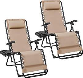 Yaheetech 2er Set Sonnenliege Liegestuhl Klappbar