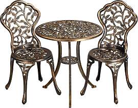 Yaheetech 3 Pieces Garden Furniture Set 2 Chairs