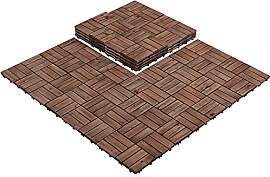 Yaheetech 30x30 cm Holzfliesen Outdoor &