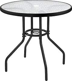 Yaheetech Ø70 cm Gartentisch Bistrotischrund