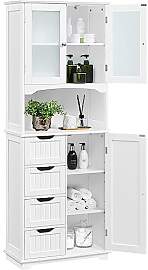 Yaheetech Badezimmerschrank Hochschrank Badschrank 