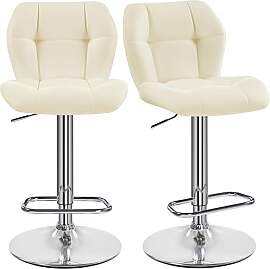 Yaheetech Barhocker 2er Set Höhenverstellbar