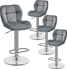 Yaheetech Barhocker 2er Set Höhenverstellbar