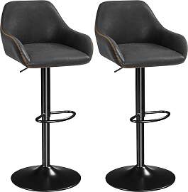 Yaheetech Barhocker 2er Set, höhenverstellbar
