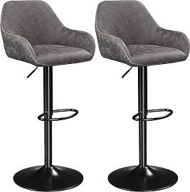 Yaheetech Barhocker 2er Set, höhenverstellbar