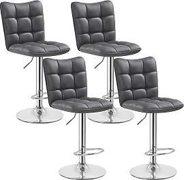 Yaheetech Barhocker 4er Set Thekenhocker 360°