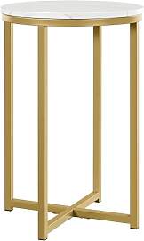 Yaheetech Beistelltisch rund, Couchtisch mit