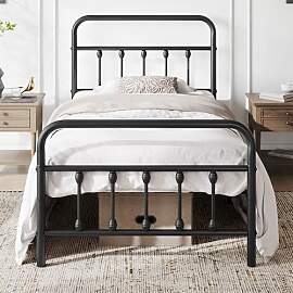 Yaheetech Bettrahmen Metallbett Bettgestell aus