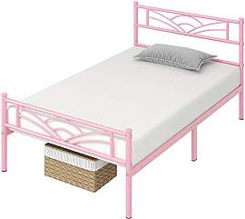 Yaheetech Bettrahmen Metallbett Gästebett