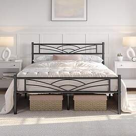 Yaheetech Bettrahmen Metallbett Gästebett