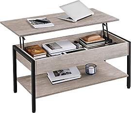 Yaheetech Couchtisch Ausziehbarer Kaffeetisch mit